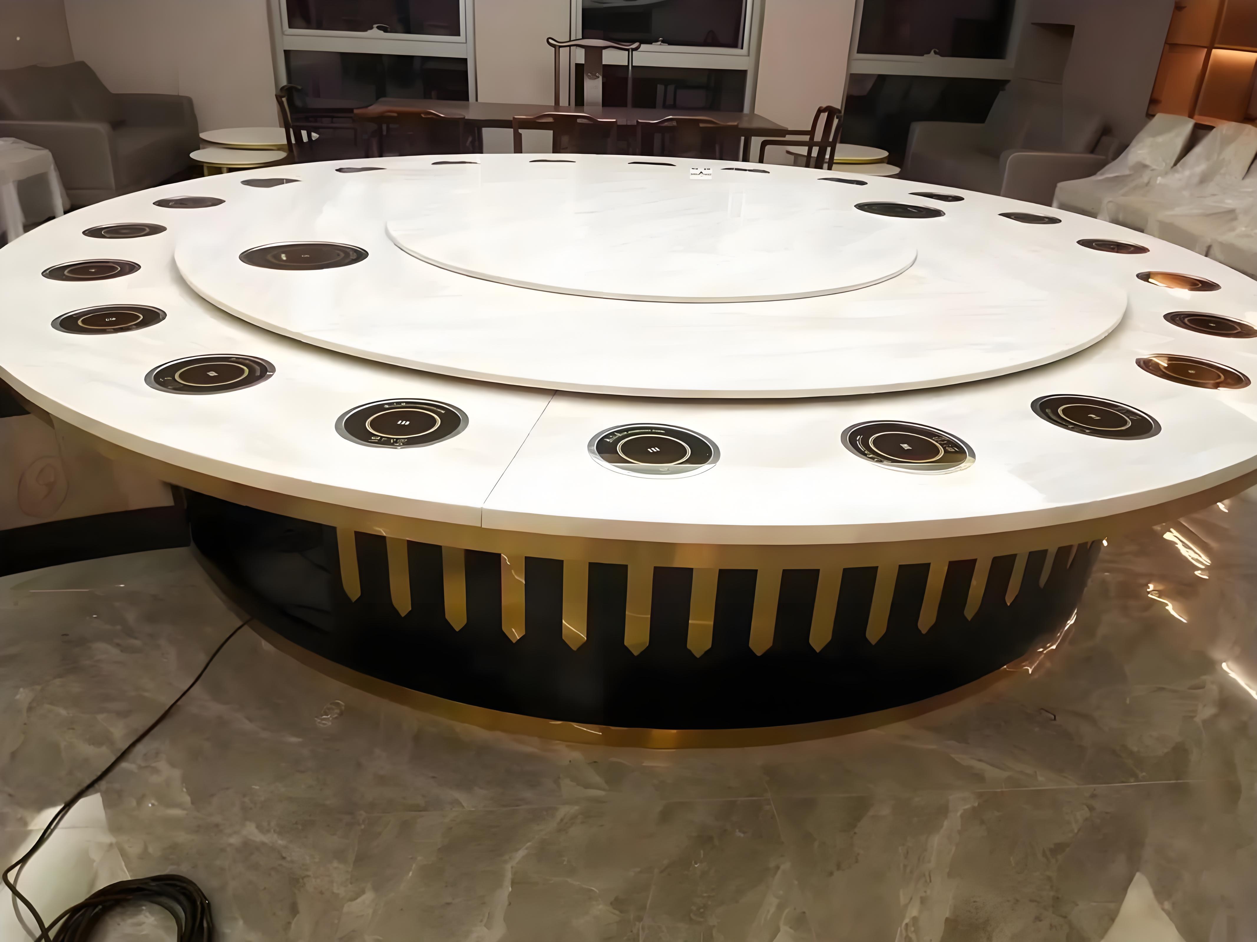 石家庄市旋转火锅桌中餐桌 - 排名